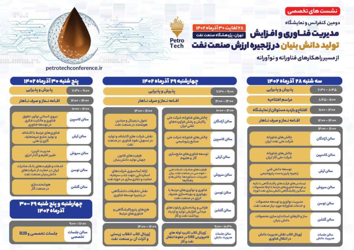 برگزاري نمایشگاه‌های تخصصی در حوزه پژوهش و فناوري با محوریت حمایت و توسعه‌ی اقتصاد دانش‌بنیان